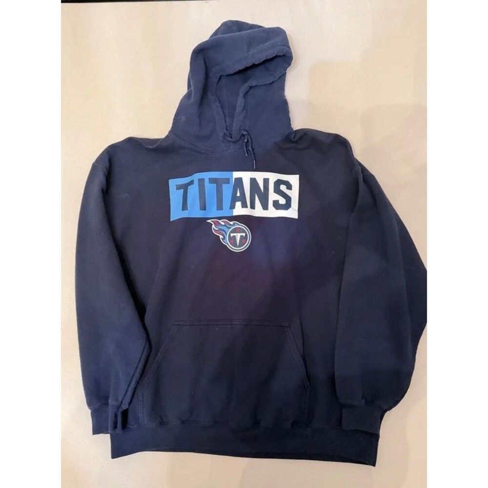 Tennessee Titans Navy Pullover Hoodie Adult XL NFL Football